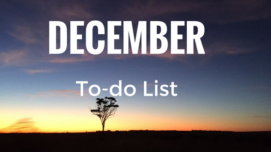 December To-Do List December To-Do List